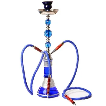 

Double Hose Shisha Hookah Glass Pipe Set Narguile Complete Waterpijp Chicha with Nargile Hose Bowl Charcoal Tong Smoking Pipes
