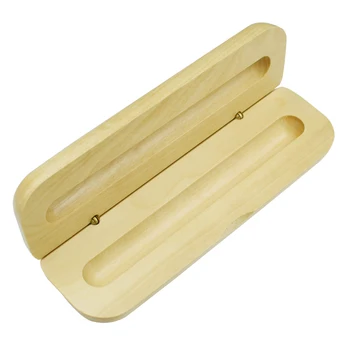

Pencil Case For One Pen From Nature Handmade Maple Wood Pencilcase Retro Wooden Pen Storage Box Stationery Stationery