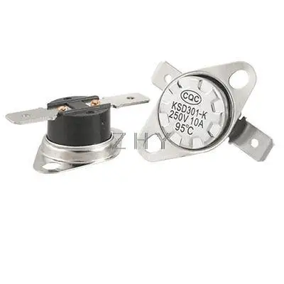 

5pcs KSD301-K 203F 95C NO Temperature Control Switch Thermostat