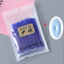 Recharge de stylo effaçable 100mm, 0.5 pièces, encre bleue/noire, stylo magique effaçable, papeterie cadeau pour étudiants