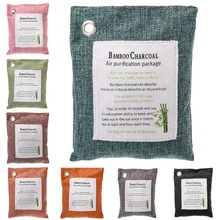 УГЛЕРОДНЫЙ освежитель угля, Очищающий воздух, мешок, натуральный активированный бамбук, свежий, 5