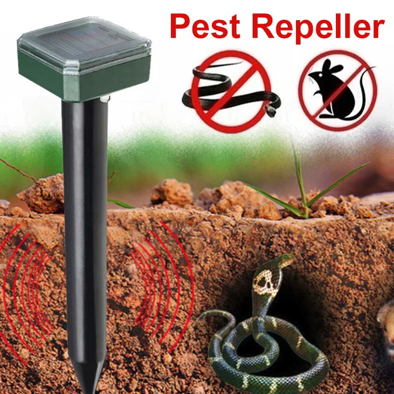 Электронный ультразвуковой отражатель мыши Yard Gopher открытый 1 2 V 600MAH 400 1000 (HZ)