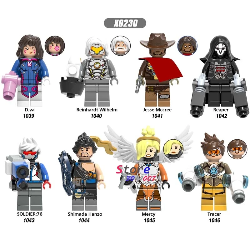 10Set-X0230 10 комплектов, Санта-Клаус, Минни, Микки, веселое Рождество, Соник, аниме, Halo HE-Man, фигурка Сейя, строительные блоки, игрушки для детей - Цвет: 10Set-X0230