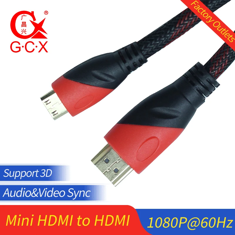 Мини-HDMI-кабель 1080P 60 Гц высокоскоростной кабель с позолоченным штекером Ethernet