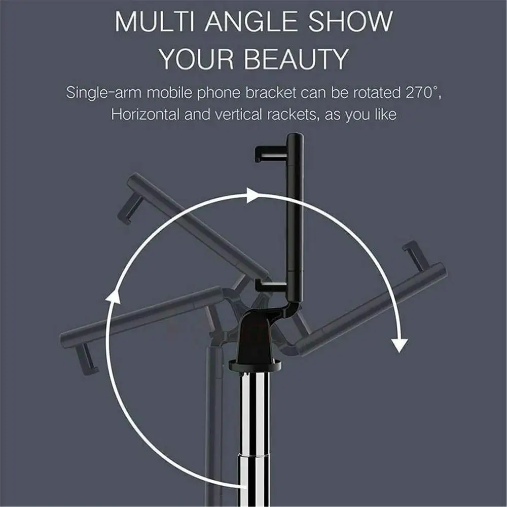 MeterMall K07 Extendable Tripod with Detachable Wireless Remote and Tripod Stand Bluetooth Control