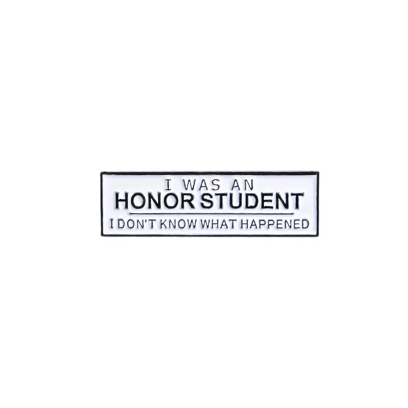 Новинка я был Honor Student Enaml Pin значок булавки на лацканы|Броши| |