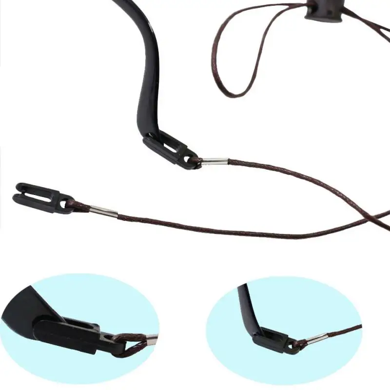 

62cm Sunglasses Eyeglasses Sports Neck Band String Glasses Holder Rope Brown for Reading Glasses Eyewear Spectacles