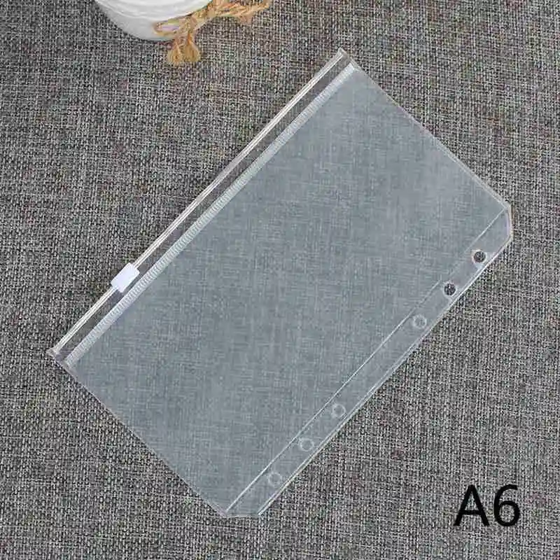 A5/A6/A7/B5/A4 сумка на молнии прозрачный ПВХ вкладыш блокнот на молнии сумка для хранения для путешественника дневник планировщик сумка для хранения B9A0