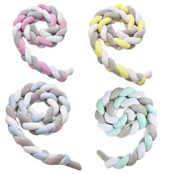 

Three-Color Woven Long Knot Knotted Room Decoration Twist Pillow Crib Insurance Side Pillow