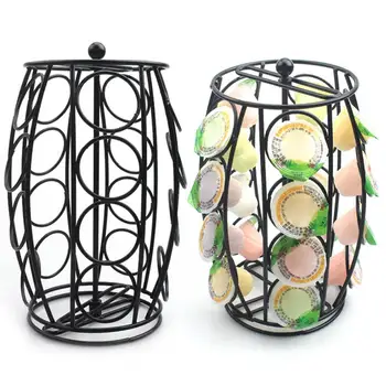 

Coffee Capsule Shelf Storage Shelf Rotary Receiving Shelf 20-hole Revolving coffee Capsule Rack