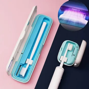 

Toothbrush Sterilizer Case UV Disinfection Box Portable USB Chargeable Sterilization Antivirus Home Office