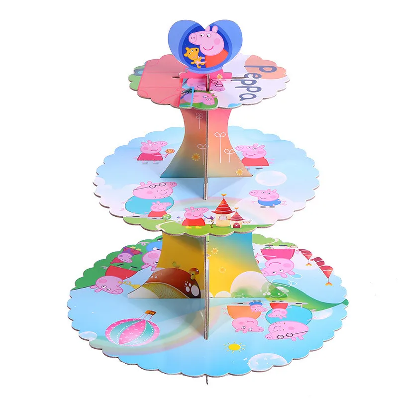 

Peppa pig George pig Family Pack Dad Mom Action Figure Original Pelucia Anime Peppa pig party decoration toys