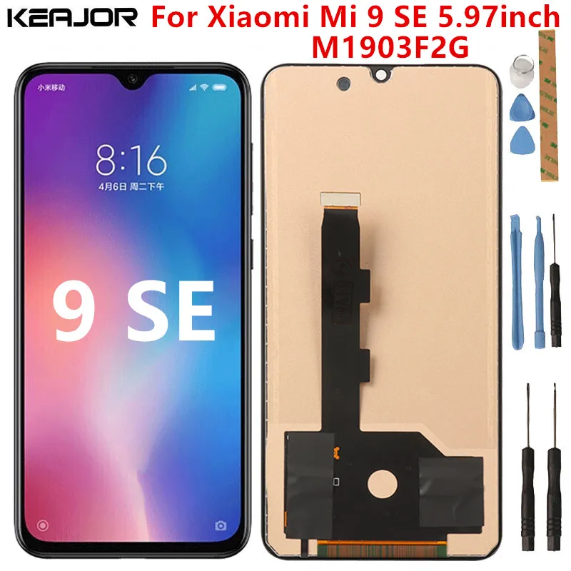 ЖК-дисплей с тачскрином для Xiaomi Mi 9 SE рамкой M9 Mi9 M1903F2G | Мобильные телефоны и