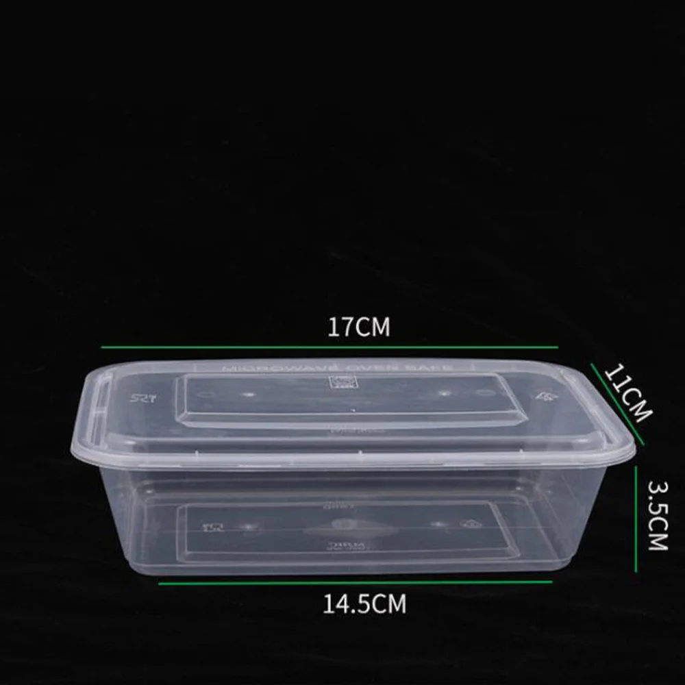 50pcs Disposable Packing Boxes Temperature Resistant Heat Preservation Food Containers Salad Meal Boxes Carry Out Containers disposable containers disposable lunch box food storage containers