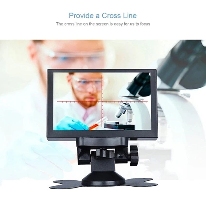 S501H Mini 5 Inch Monitor 5CH VGA/BNC/AV/HD/Ypbpr LCD Display Screen 800 x 480 Cross Line for DVR D - 4.00011E+12