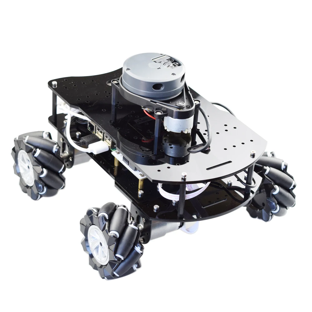 ROS SLAM Robot Mecanum шасси автомобиля с Lidar Raspberry Pi навигация DC 12V двигатель DIY Arduino