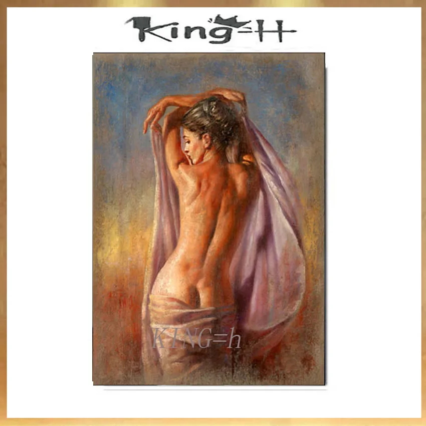 

Home Decoration Wall Pictures For Living Room Background Impression Sexy Nude woman Hand Painted Oil Paintings Complaining