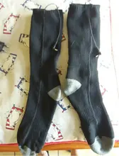 Calcetines calefactables eléctricos para hombre y mujer, calcetín de algodón con calefacción térmica y temperatura ajustable, para pies fríos, para invierno