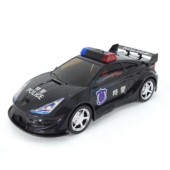 

Accommodate police car children simulation special police toy car sound and light model with car roadblock map set