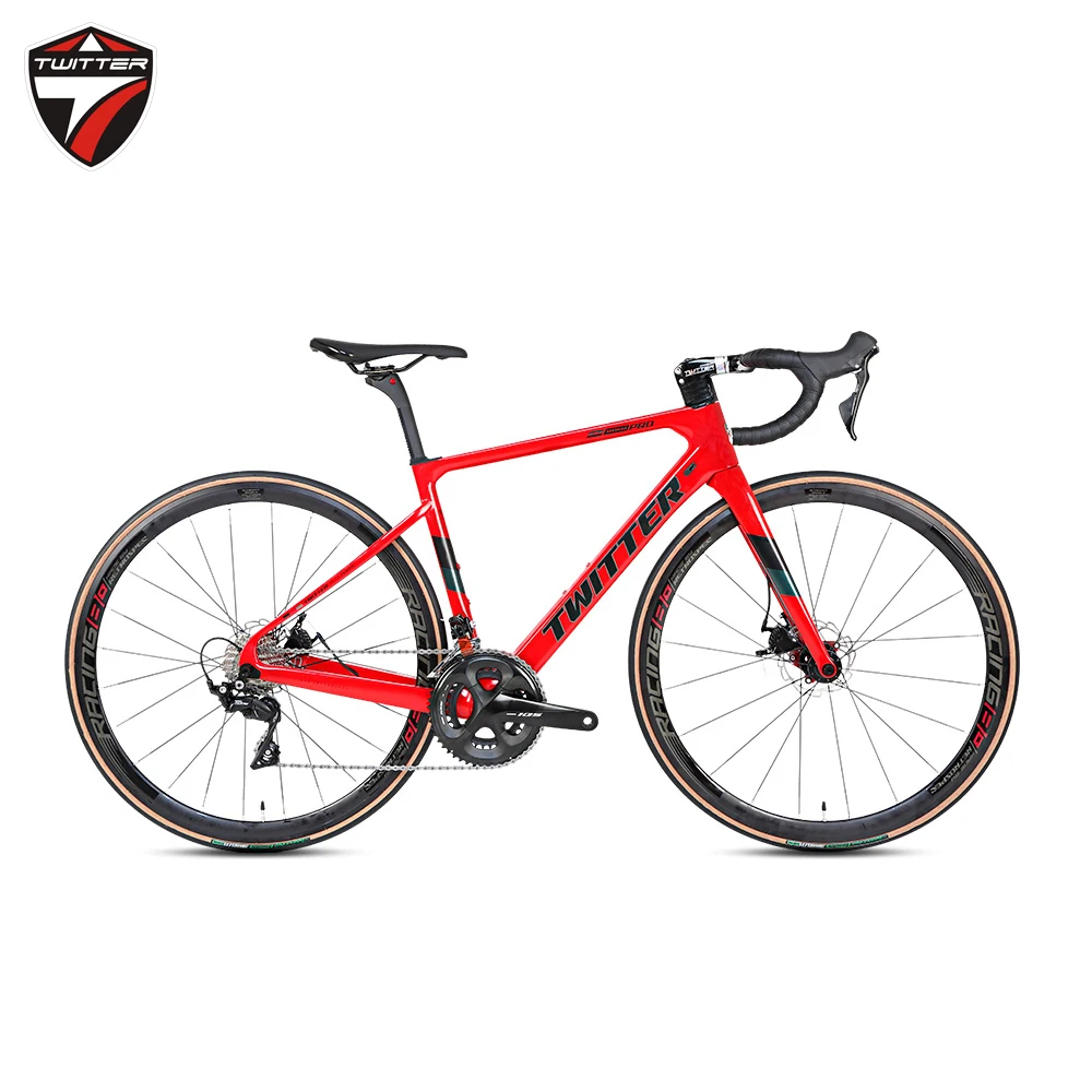 TWITTER 2020 new arrival 700c Full Carbon Road Bike complete Disc Brake hidden cables 105 groupset 22 Speed Gravel Road Bicycle TWITTER 2020 new arrival 700c Full Carbon Road Bike complete Disc Brake hidden cables 105 groupset 22 Speed Gravel Road Bicycle