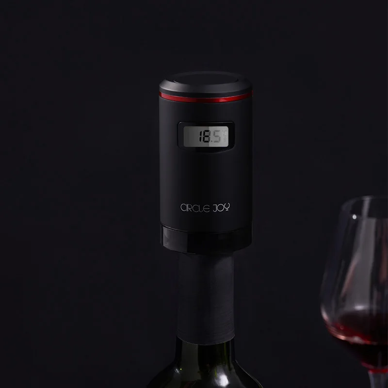 Круглая винная пробка Joy для Xiaomi перезаряжаемая умная электрическая вакуумная винная пробка для сохранения свежести 7 дней светодиодный