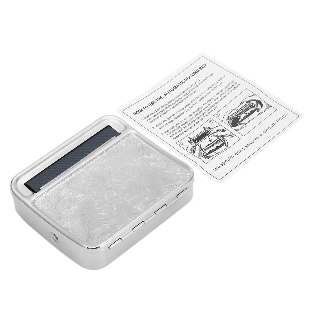 NEW Creative Design Metal Automatic Cigarette Tobacco weed Kitchen Smoking Smoke Roller Rolling Machine Box Case Tin | Дом и сад