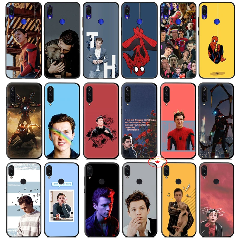 Tom Holland Spider Man Soft Case for Xiaomi Mi A1 A2 A3 8 9 Se Lite 9T Pro Max 3 Mia1 Mia2 MiA3 Pocophone F1 |