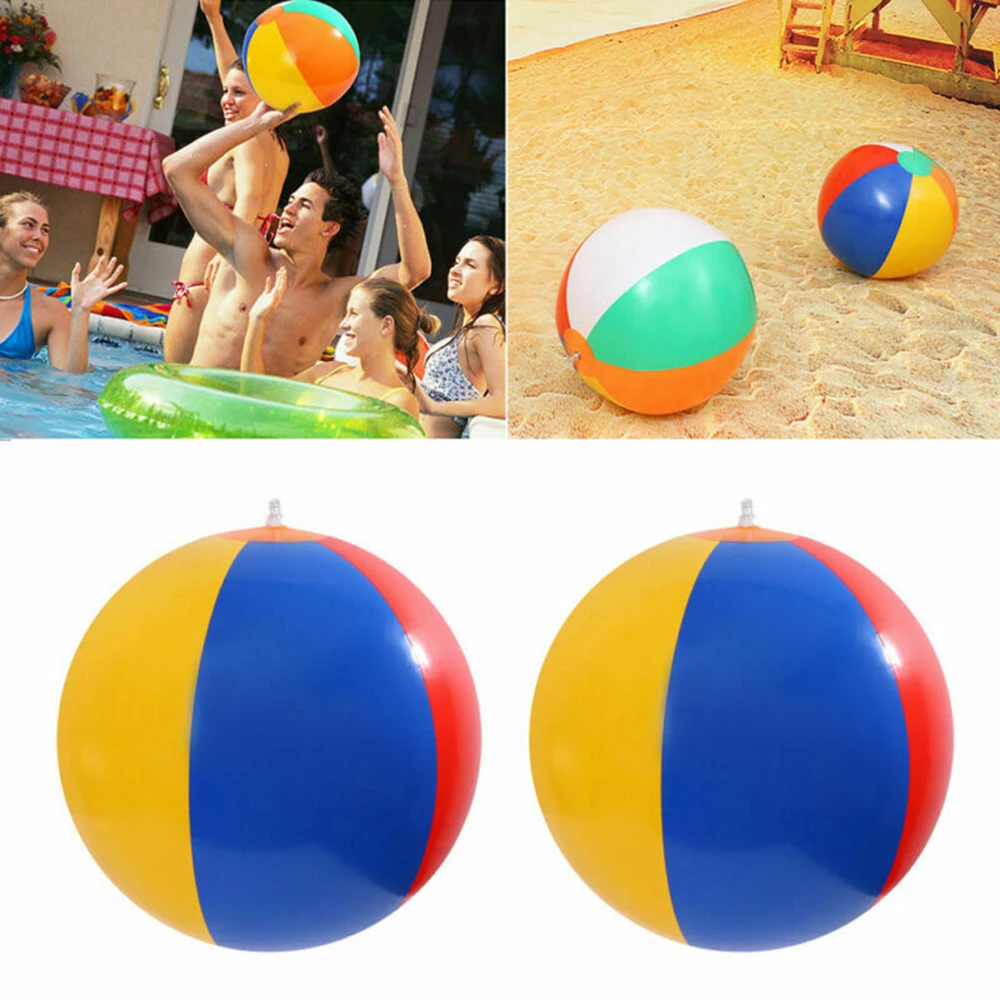 een beetje Sinds tweeling Outdoor Activitie Opblaasbare Strandbal Pvc Water Ballonnen Regenboog Kleur  Ballen Zomer Strand Zwemmen Speelgoed Voor  Volwassenen/Kinderen|Waterballonnen| - AliExpress