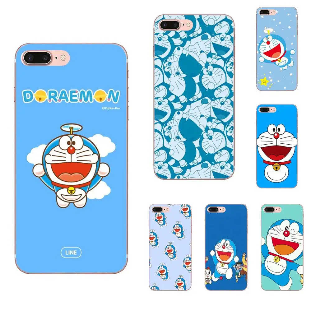 Японский аниме мультфильм Дораэмон синий кот для HTC Desire 530 626 628 630 816 820 830 One A9 M7 M8 M9 M10
