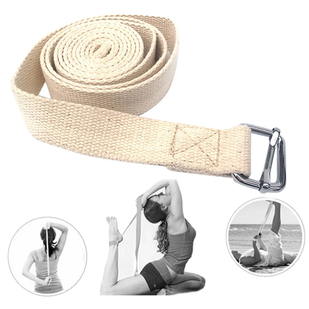 180CM Sport Yoga Stretch Strap Adjustable D-Ring Belt Gym Waist Leg Fitness Hot