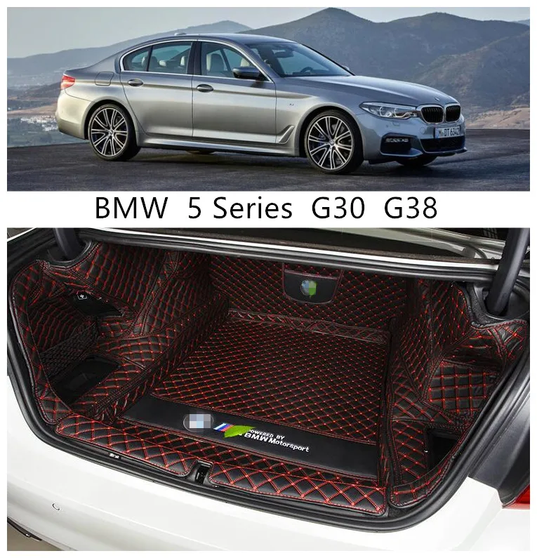 

Full Rear Trunk Tray Liner Cargo Mat For BMW 5 Series G30 G38 2018 2019 2020 2021 Floor Protector Foot Pad Mats