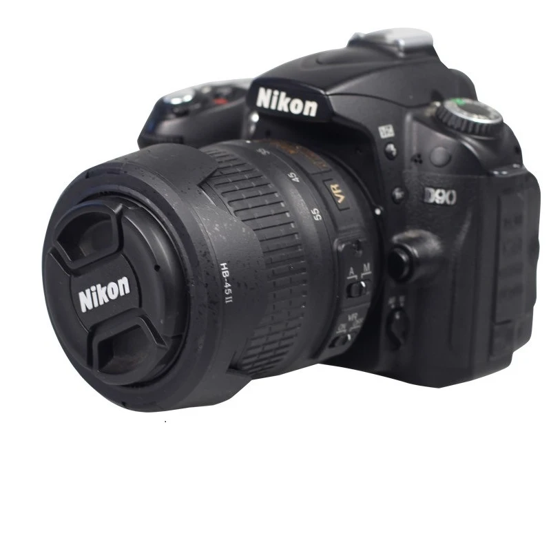 52mm Lens Hood Reversible Camera Lens Protector for Nikon D3200 D3100 D5100 D5200 18-55mm camera lens hood