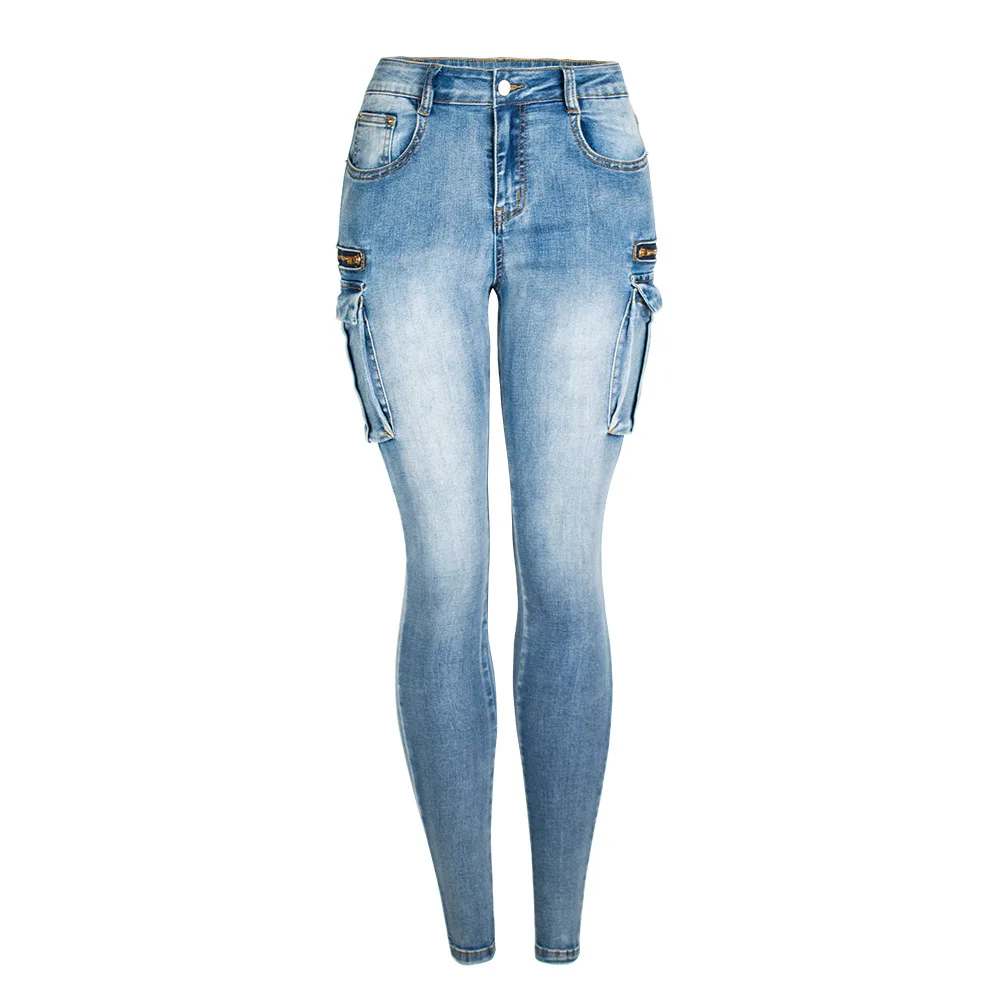 LOGAMI молния обтягивающие Safair Джинсы женские карманы тонкие джинсовые штаны бойфренд джинсы для женщин - Цвет: Мятный