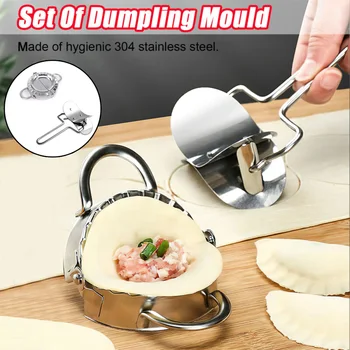 

Stainless Steel Dumpling Maker Mould DIY Easy Household Kitchen Tool Set Dumpling Slicer For Making Pies, Rolls, Dumplings, Pies