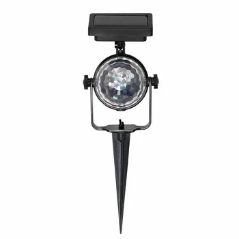

Solar Rotating Color Projection Lamp Outdoor Solar Lawn Lamp Solar Garden Colorful Spotlight Mixing Color Night Light