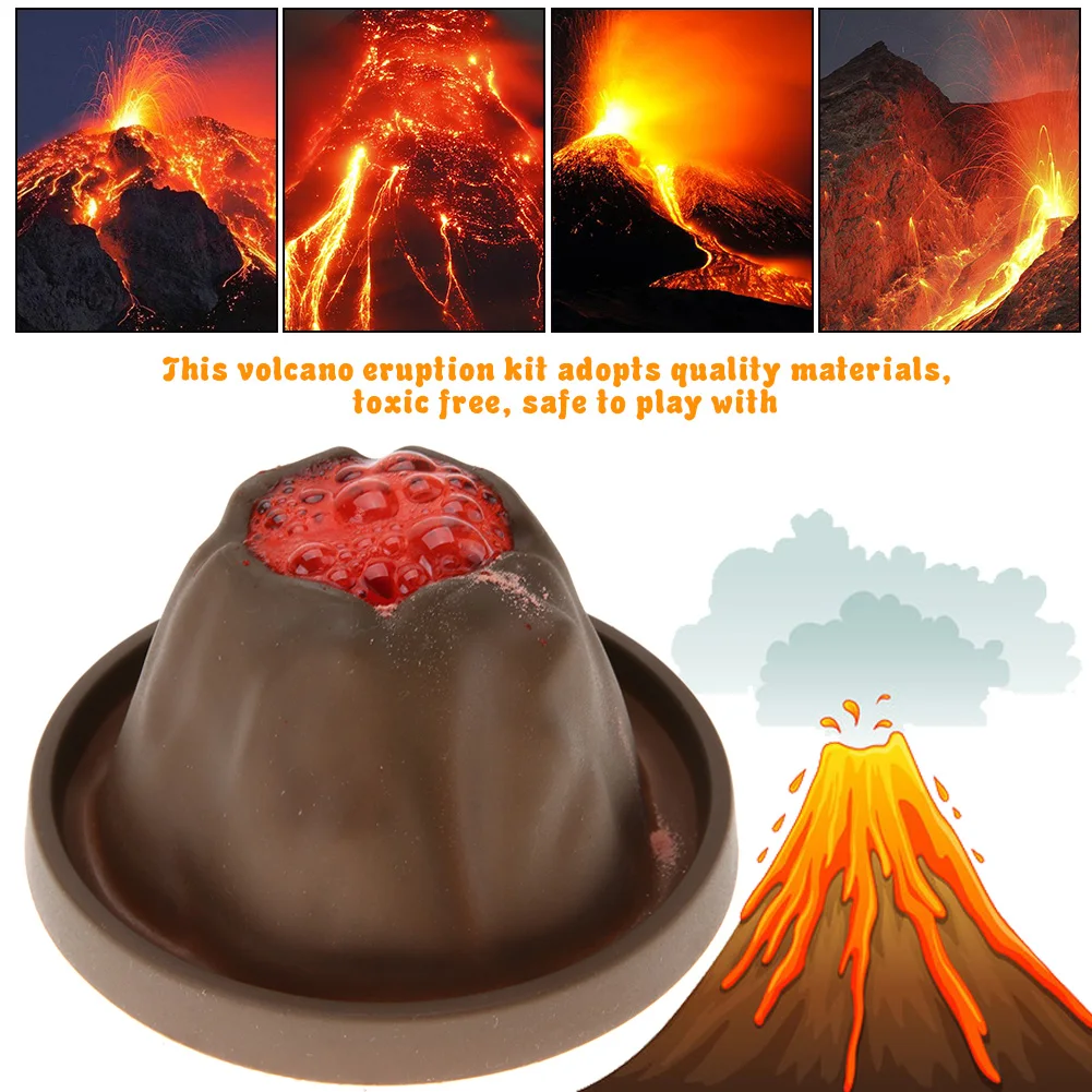 DIY Science Exploring Toys Small Chemistry Learning Kids Educational Volcano Eruption Physical Chemical Experiment Kit Gift | Игрушки и