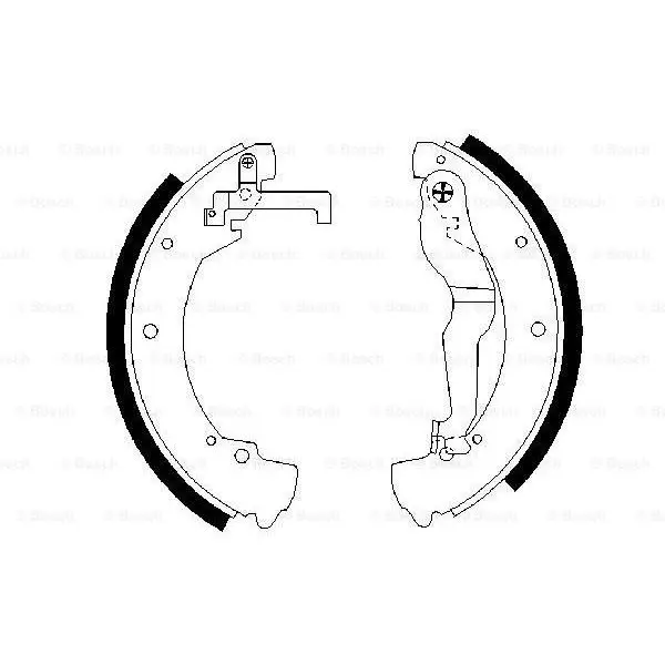 Колодки барабанные\ VW T4 1.8 2.5TDi 90 98 BOSCH 0 986 487 312|Тормозной цилиндр| |