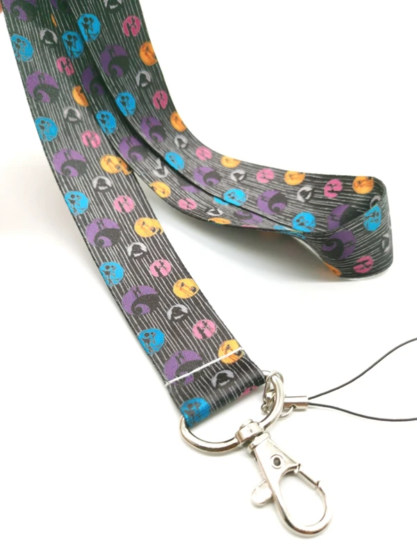

New cartoon Nightmare Before Christmas Neck Strap Lanyards Badge Holder Rope Pendant Key Chain Accessorie