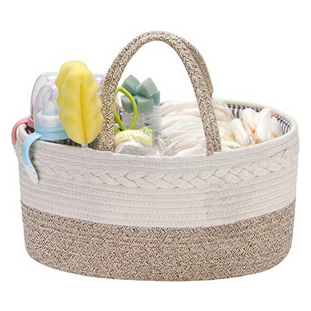 Multi-function Baby Diaper Organizer Reusable Waterproof Fashion Prints Wet/Dry Mummy Storage Nursery Basket Travel Nappy Basket 1