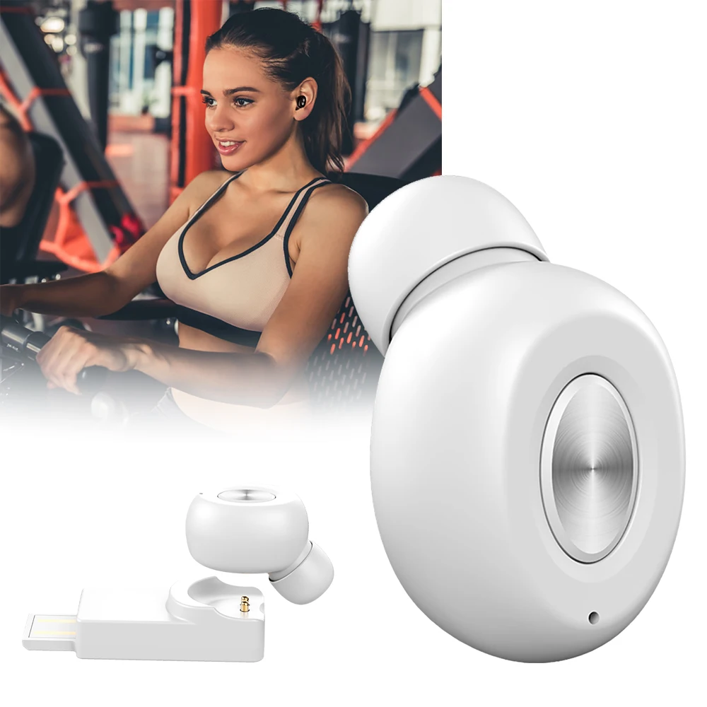 Беспроводные Мини невидимые Bluetooth наушники портативные невидимые стерео наушники гарнитура шумоподавление Магнитная Зарядка ручной телефон
