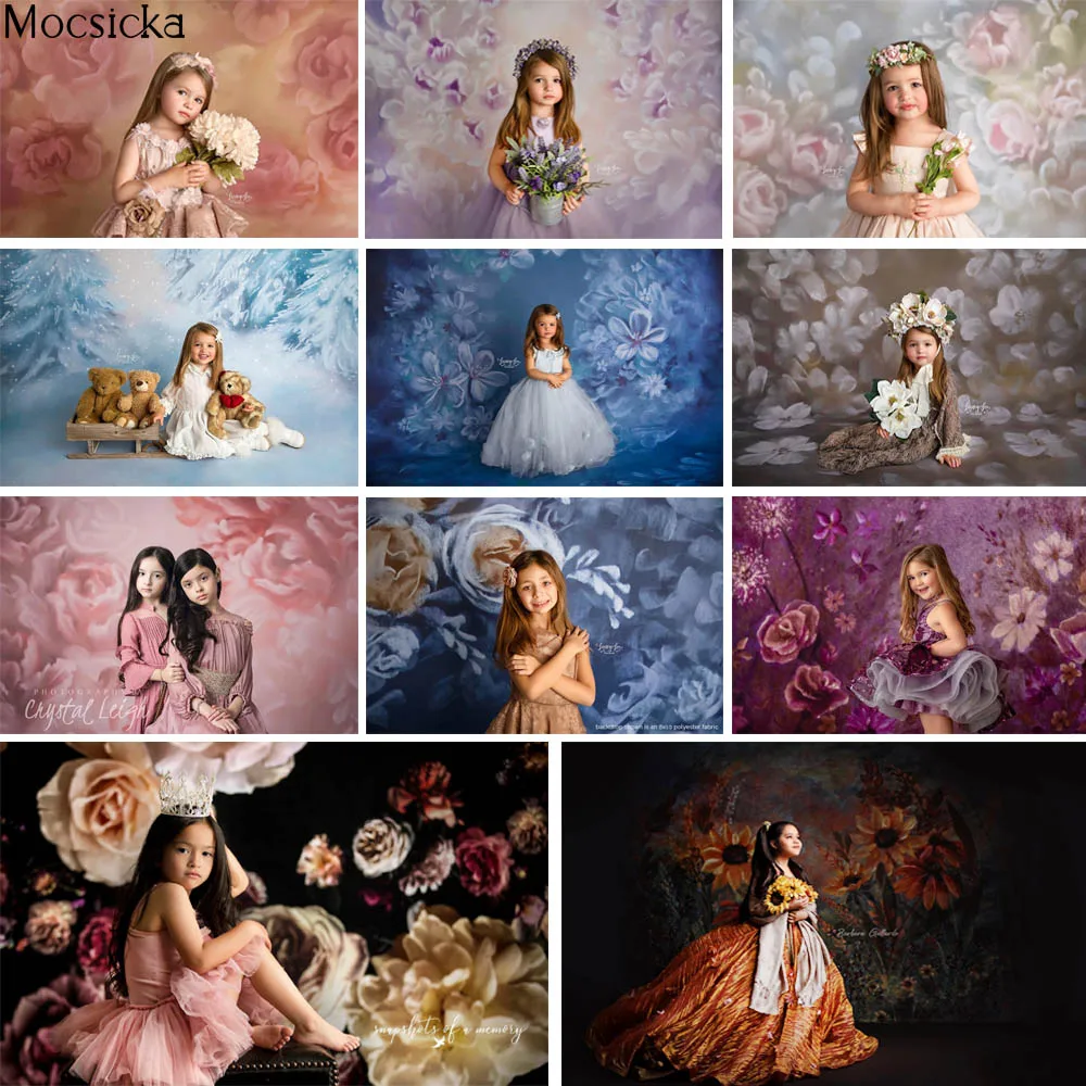 Mocsicka художественная живопись цветы фотография фон новорожденный ребенок