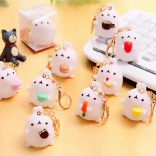 Special Offer South Korea Cute Potato Rabbit Car Decoration Rabbit Keychain Couples Bag Small Pendant Cartoon Hanging Decoration