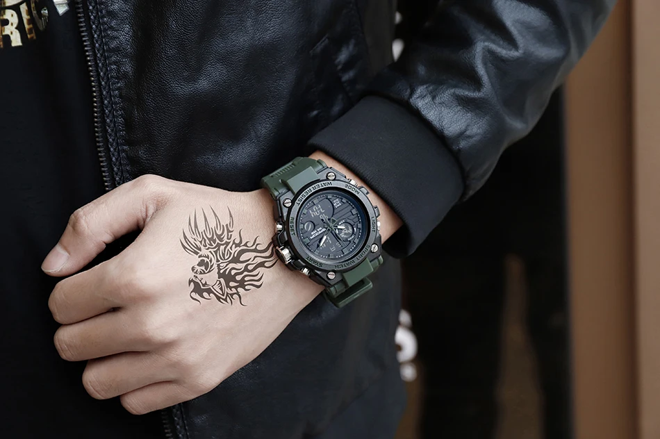 SANDA 739 Sports Men's Watches Top Brand Luxury Military Quartz Watch Men Waterproof S Shock Male Clock relogio masculino 2021