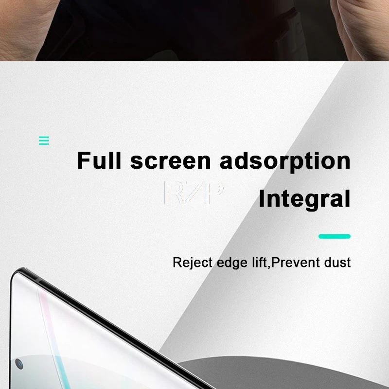 RZP Full Cover Tempered Glass For Samsung Galaxy S10 S9 S8 Plus Note 8 9 10 Pro Screen Protector For Samsung S10e Note 10+ Film