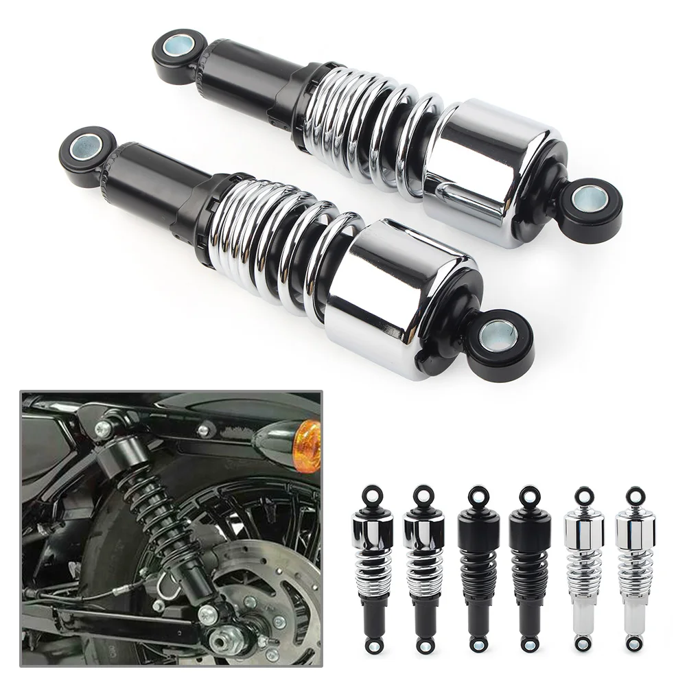 

267mm Motorcycle Rear Shock Absorbers Suspension Replacement 2Pcs For Harley Touring Road King Sportster XL 883 1200