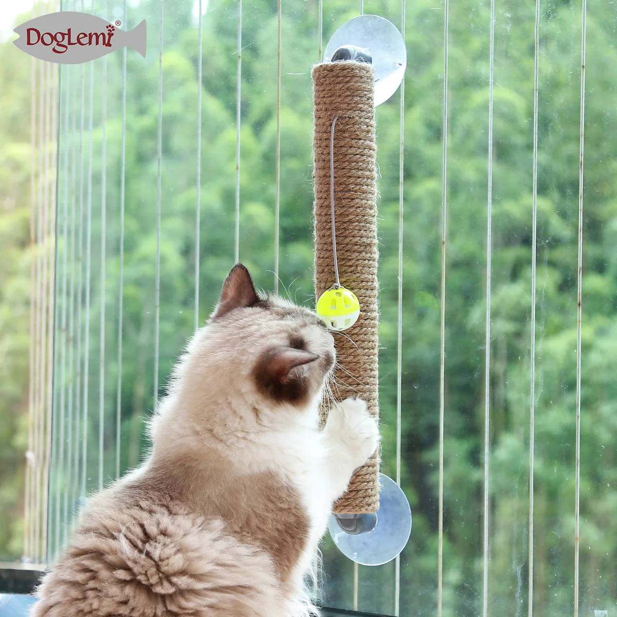 Кошачья Когтеточка игрушечная кошачья на присоске для скалолазания окно стену