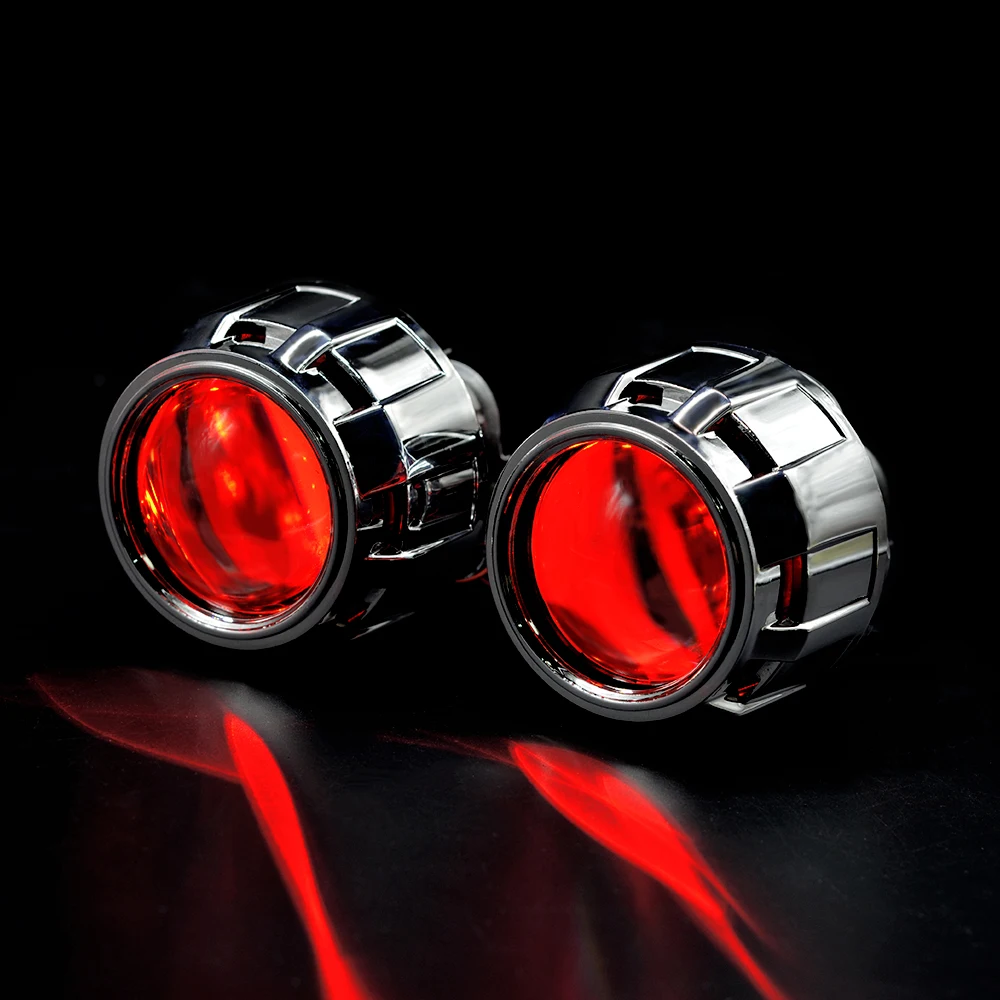 Биксеноновые мини линзы 2 5 дюйма Devil Eyes для фар с кожухом H1 H4 H7 автомобильные фары