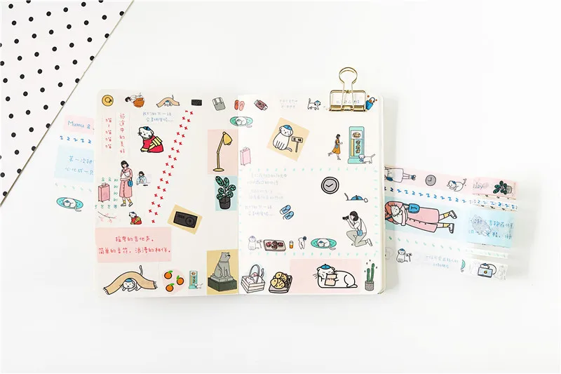 Joytop New Style Muji Diary Paper Tape 2-Volume/5 Volume/8-Volume Multi-Combination of Equipment Hipster DIY Hand Account Adhesi