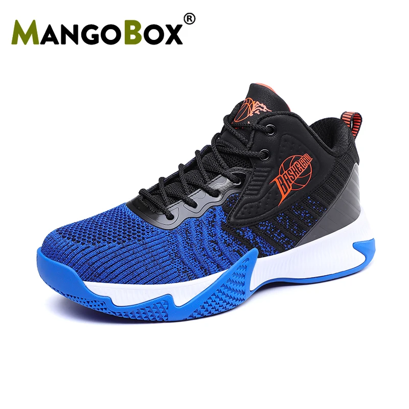

Super Cool Men Basketball Shoes Fly Wire Sport Shoes Mens Breathable Basketball Boy Sneakers High Top Outdoor Shoes Training Men