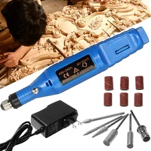 220 В мини гравер дрель Электрический инструмент для резьбы по дереву Полировка Маникюр дизайн ногтей шлифовальный станок сверлильный станок полировочные Биты Набор